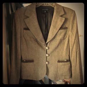 Banana Republic herringbone blazer